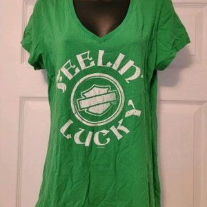 HARLEY DAVIDSON GREEN CLOVER T-SHIRT